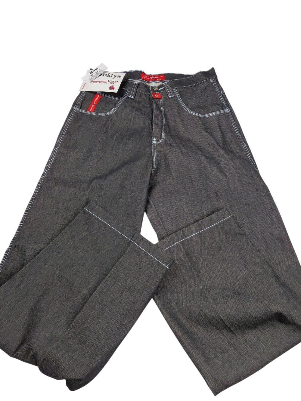 Vintage Y2k Brooklyn Xpress Baggy Jeans Mens 32x33 Skater Carpenter Grunge Wide
